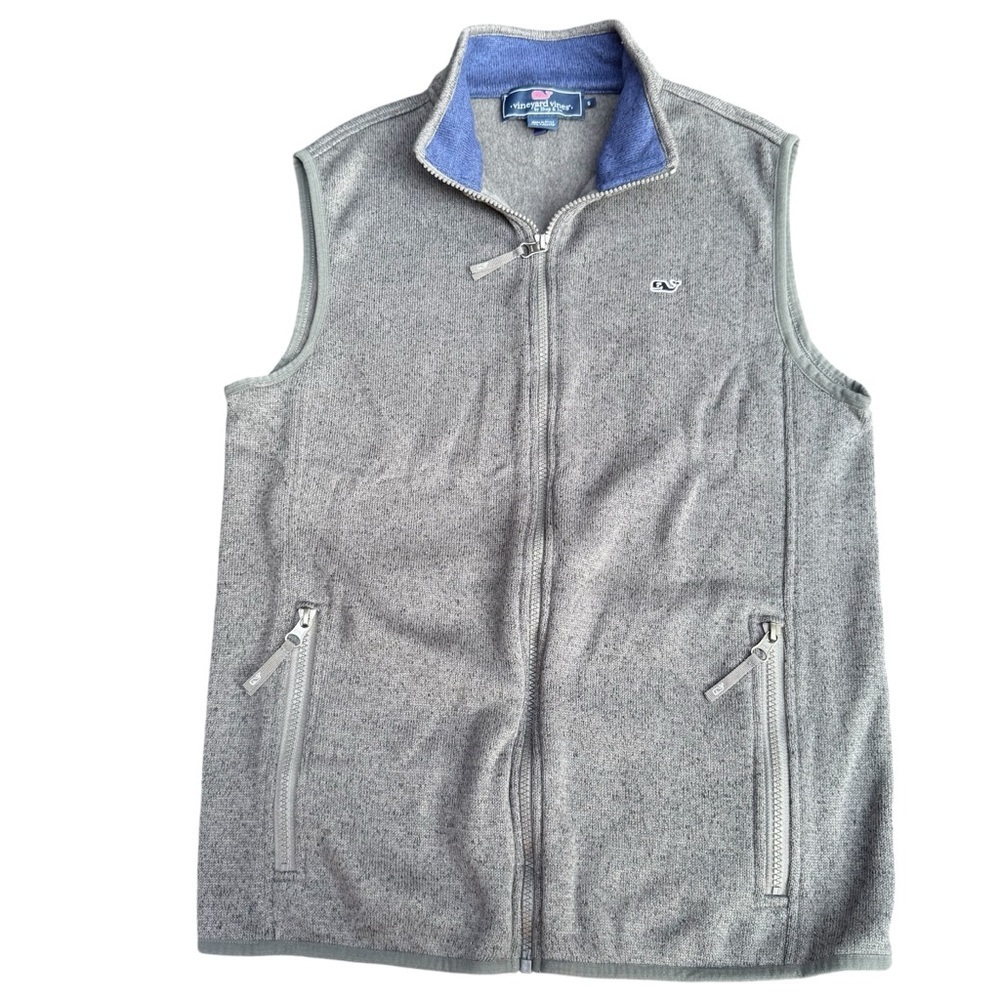 Men’s Vineyard Vines Gray Knit Vest Size Small